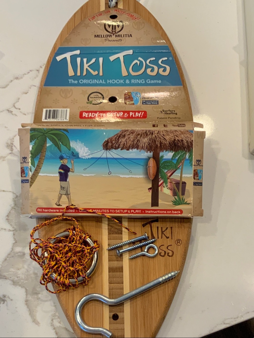 Tiki Toss- Original Hook and Ring Game